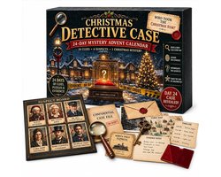 Mysterie Adventskalender 2026 - 24 Dagen Escape-room Puzzels - 6 Verhaalthema's - Dagelijkse Verrassing - Uniek Aftelavontuur - Perfect voor Volwassenen & Kinderen - Complete Set - Spannend & Uitdagend - Zumolir®
