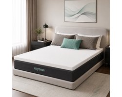 Mytras Aanpasbare Matras – Pas uw slaapcomfort aan met 6 hardheidsniveaus – Zacht, Medium, Hard – 140x200 cm