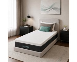 Mytras Aanpasbare Matras – Pas uw slaapcomfort aan met 6 hardheidsniveaus – Zacht, Medium, Hard – 90x200 cm