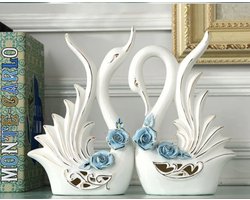 N3 Collecties Moderne Keramische Zwaan Beeldje Woning Decoratie