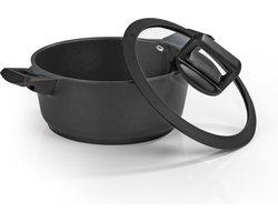 N8WERK Kookpan Aluminium gietijzer 20cm zwart Kleurverandering