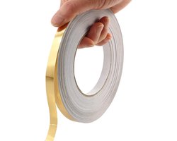 naadband - Tegel schoonheidsstickers - goud - 2 cm breed x 50 m lang - voor DIY-projecten Decoratieve grafische kunst - Zelfklevende wandlijst - inrichten - versieren - keramische tegel - PET