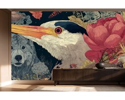 Naadloos behang Fotobehang - Wilderness Symphony Wall Art - 250x50 centimeter