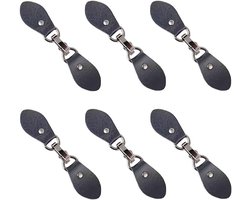 Naaien op leer Gespen - Lederen Tabs - Naaiknopen - Leer - Zwarte Gespen - Mantel Handwerk - Decoratie - Geschikt voor Naaien op Leer - Zwart Model