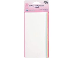 Naaisters Carbon Papier - Kopieerpapier Tekenen - Tekeningen Overbrengen - Meerdere Kleuren - 28x23 cm - Wit Blauw Rood Geel