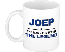 Naam cadeau Joep - The man, The myth the legend koffie mok / beker 300 ml - naam/namen mokken - Cadeau voor o.a verjaardag/ vaderdag/ pensioen/ geslaagd/ bedankt