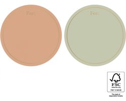 Naam Sluitsticker Duo Goud - Sluitzegel –  Naamstickers / For:  - Ruimte om naam te vermelden / Groen - Poeder | Trouwkaart - Geboortekaart | Envelop stickers | Cadeau - Cadeauzakje - Traktatie | Huwelijk - Babyshower – Kraamfeest | DH collection