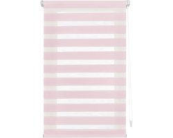 Nacht- en Dagrolgordijn zonder Boren 140x180 cm Roze