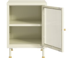 Nachtkast Lindau 56x40x40 cm cremewit [en.casa]