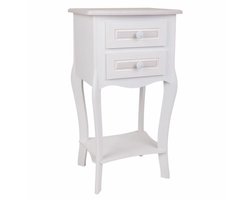 Nachtkastje Alexandra House Living Wit 31 x 71 x 38 cm