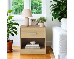 Nachtkastje – Bijzettafel – Met Lade – Minimalistisch