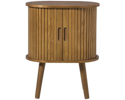 Nachtkastje – bruin – 50x40x30 cm – met opbergruimte en deurtjes – Scandinavisch design