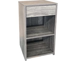 Nachtkastje - halkastje - 65 cm hoog - grijs