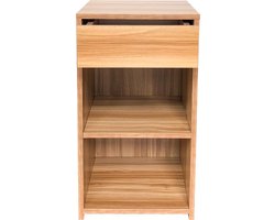 Nachtkastje - halkastje - 65 cm hoog - lichtbruin kleurig