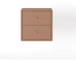 Nachtkastje Hangend Borba - Hout - Beige - 30 x 30 x 30 cm (BxHxD)