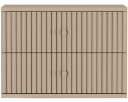 Nachtkastje Hangend Sem - Hout - Beige/Hout - Mango/Taupe - 45 x 31 x 35 cm (BxHxD)