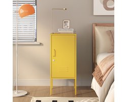 Nachtkastje Hausjärvi 82x35x35 cm geel [en.casa]