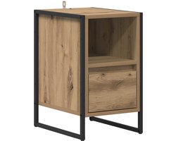 Nachtkastje | Lamptafel | Bedside kasten | Bed kast Ambachtelijk eiken 39,5 x 30 x 50 cm Bewerkt hout