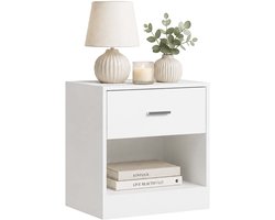 Nachtkastje - met lade - 41x39x28 cm - wit