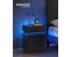Nachtkastje – Met LED –verlichting in modern wit