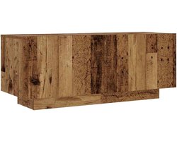 Nachtkastje | Nachtkast | Lamptafel | Bedside kasten 100x35x40 cm bewerkt hout oud houtkleurig