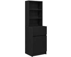 Nachtkastje | Nachtkast | Lamptafel | Bedside kasten 39x35x125 cm bewerkt hout wit