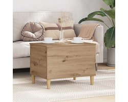 Nachtkastje | Nachtkast | Lamptafel | Bedside kasten artisanaal eikenkleurig 60 x 44.5 x 45 cm