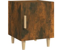 Nachtkastje | Nachtkast | Lamptafel | Bedside kasten bewerkt hout gerookt eikenkleurig