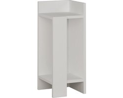 Nachtkastje Rechts - Stijlvol Wit - Ruimtebesparend 25x60x27cm - Duurzaam Melamine