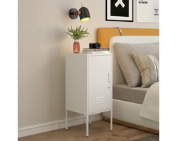 Nachtkastje set van 2 Hausjärvi 82x35x35 cm staal wit