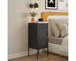 Nachtkastje set van 2 Hausjärvi 82x35x35 cm staal zwart