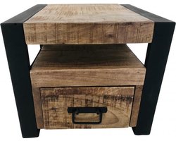 Nachtkastje Slaapkamer - Nachtkast - Nachtkastjes Industrieel Modern - Kast Slaapkamer - 40 cm