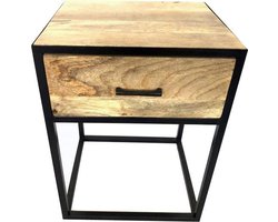 Nachtkastje Slaapkamer - Nachtkast - Nachtkastjes Industrieel Modern - Kast Slaapkamer - 45 cm