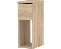 NACHTKASTJE SONOMA EIKEN SMAL 20 CM NACHTKASTJE MET 1 LADE VOOR SLAAPKAMER