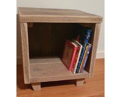 Nachtkastje Steigerhout | Nachtkast | Boekenkast | Gebruikt Steigerhout | Vintage | Landelijk | Industrieel | Hout | Handgemaakt | Steigerhouten kast