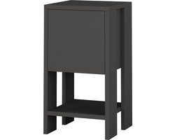 Nachtkastje - Stijlvol Antraciet - 30x55x30cm - Duurzaam Melamine