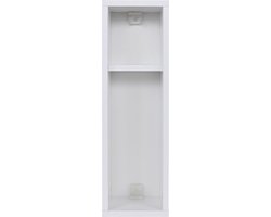Nachtkastje - Stijlvol Wit - 20x65x15cm - Duurzaam Melamine