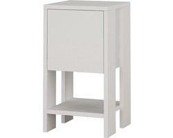 Nachtkastje - Stijlvol Wit - 30x55x30cm - Duurzaam Melamine