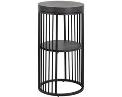 Nachtkastje Violet Marmer Zwart