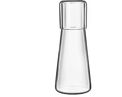 Nachtkastje Waterkaraf en Glas Set - 850 ml set voor slaapkamer en badkamer