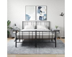 Nachtkastjes Set - Bedkastjes Opbergers - Slaapkamer Organisatie - Met Lade Compartiment - 40x35x50 cm - Beton Grijs