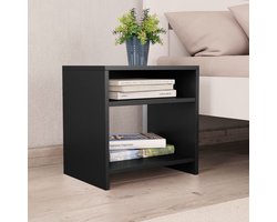 Nachtkastjes Set van 2 | Nachtkast | Lamptafel | Bedside kasten 40x30x40 cm bewerkt hout zwart