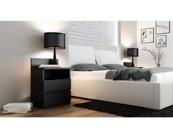 nachtkastjes set van 2 Zwart