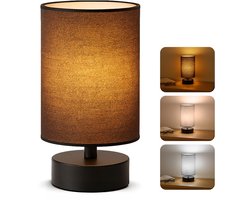 Nachtlamp - 3 Lichtkleuren - Nachtlampje Stopcontact - Bedlampje Slaapkamer Kinderkamer - Slaapkamer Volwassenen