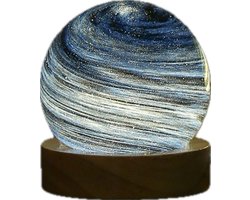 Nachtlamp - Lamp - Tafellamp slaapkamer - Blauwe Lucht - Lucht - Blauw - 8 cm - 3D geprint