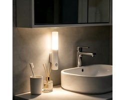 Nachtlamp - Nachtlampje Kinderen - LED nachtlampje met bewegingssensor - Wandlamp oplaadbaar - Sensor lampje usb oplaadbaar - Muurlamp/Wandlamp binnen slaapkamer kinderkamer - Trapverlichting - Wit