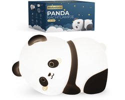 Nachtlampje Kinderen - Mobstore Panda Nachtlampje - Draadloos & Oplaadbaar - Touch Bediening - Dimbaar LED Licht - Timerfunctie - Slaaptrainer - Ideaal voor Babykamer & Kinderkamer - Siliconen Bedlampje