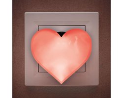 Nachtlampje voor Kinderen - Kind Stopcontact Hart Lamp - Stopcontact Lampje Meisje - Babykamer en Kinderkamer