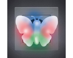 Nachtlampje voor Kinderen - Kind Stopcontact Vlinder Lamp - Stopcontact Lampje Meisje - Babykamer en Kinderkamer