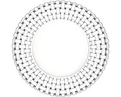 Nachtmann Bossa Nova bord - Ø 32.0cm - set van 2 - serveerbord - glazen bord - kristalglas